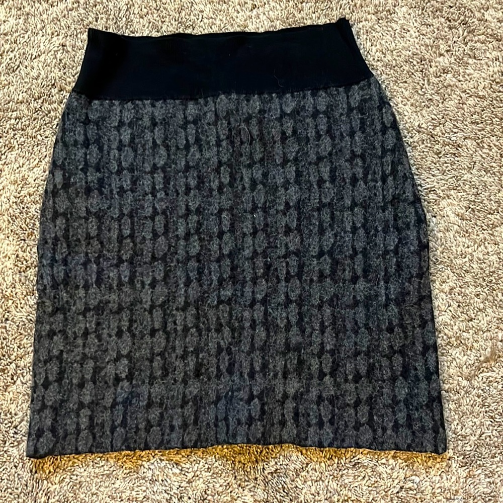 Wool and cotton skirt, size L